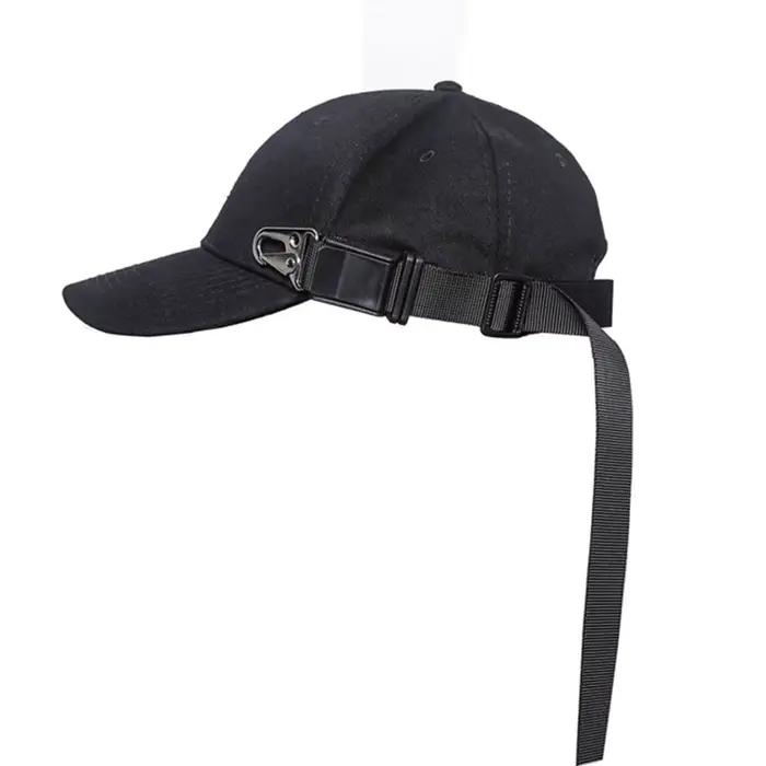Casquette de Baseball pour hommes et femmes, Punk Hip Hop, Techwear tactique, avec boucle en sangle,