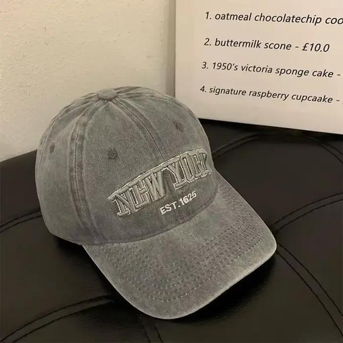 Casquette New York délavée pour hommes et femmes, casquette snapback, casquette de baseball, protect
