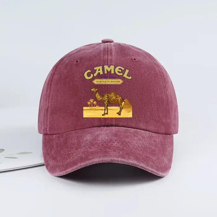 Casquette de baseball vintage avec imprimé scène désertique « Camel » - Casquette vintage unisexe ré