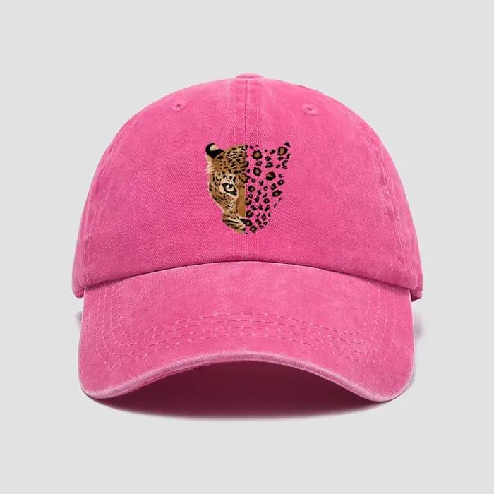 Casquette de baseball à imprimé léopard tendance - Design ajustable à imprimé léopard, parfaite pour