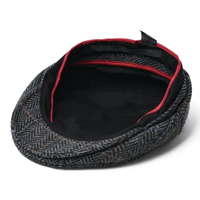 Casquette plate irlandaise en laine tweed pour homme JANGOUL, style Gatsby, casquette de newsboy déc