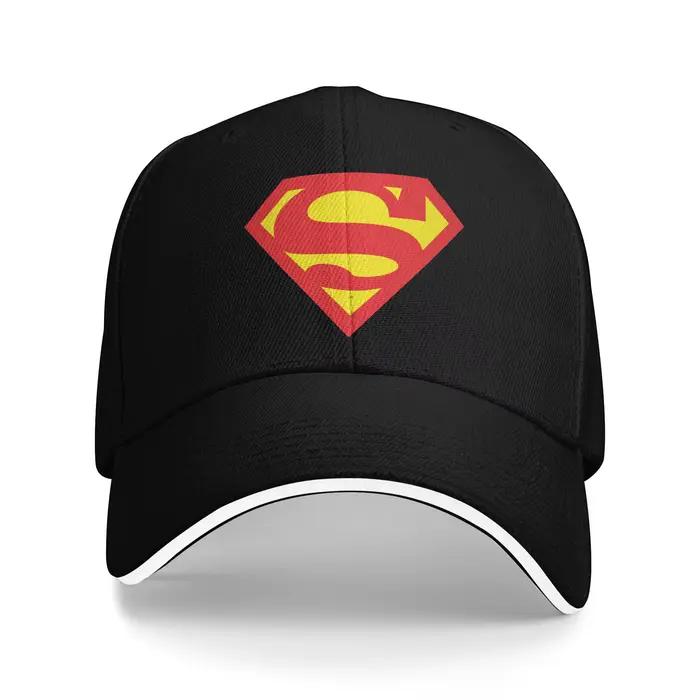 Casquette de baseball décontractée unisexe avec logo Superman, réglable, pour l'extérieur, été, modè