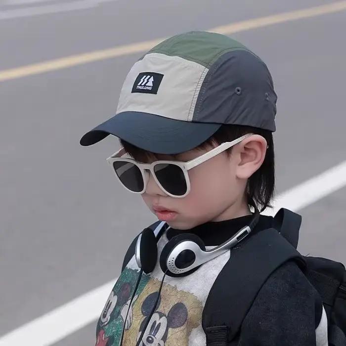 Casquettes de sport d'extérieur pour enfants, casquette de baseball légère à visière plate et fine,