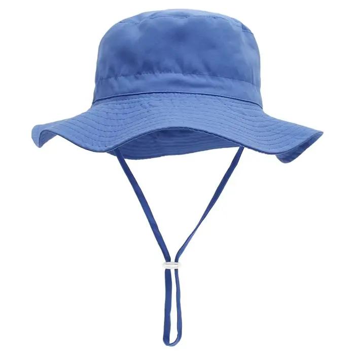 Casquette Panama douce en coton respirant, couvre-oreille, couvre-chef pour nouveau-né, chapeau seau