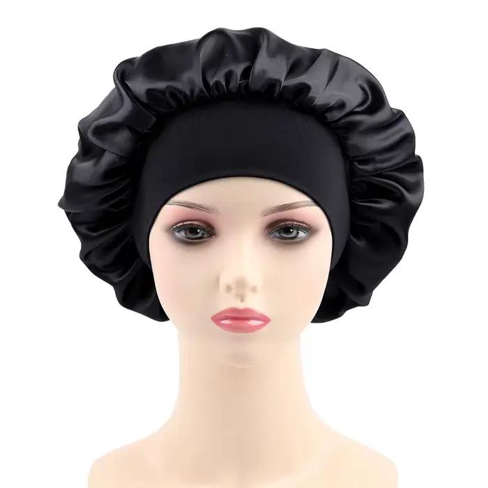 Femmes Bonnet Satin chapeau De couchage cheveux nuit Bonnet De nuit couvre-tête Bonnets bonnets De d