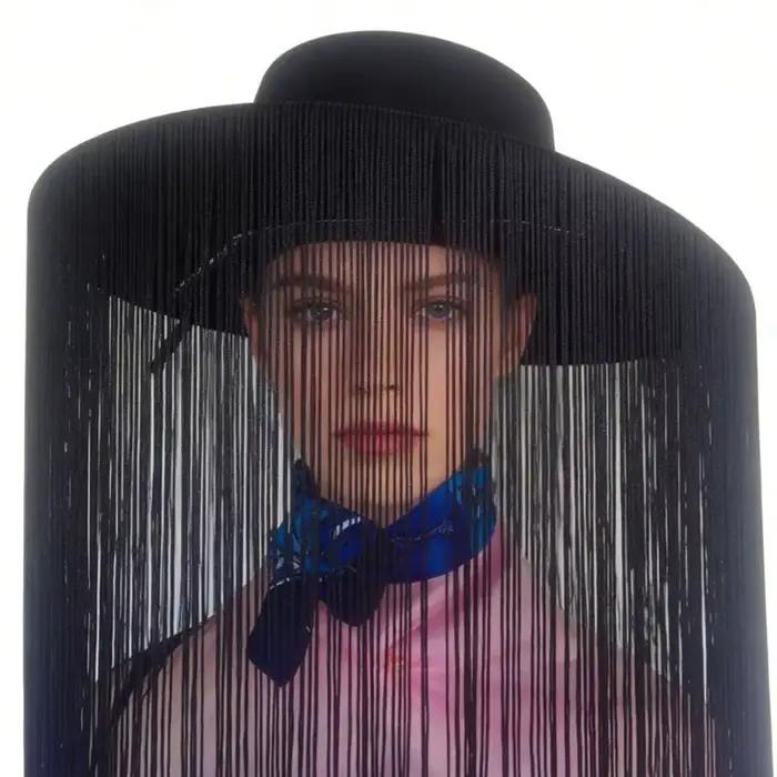Chapeaux cowboy unisexes 39BB avec conception à franges, accessoires Photo en Textile Durable