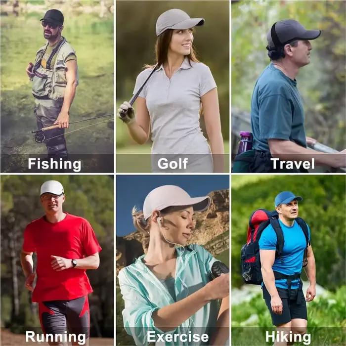 GADIEMKENSD-Casquette d'extérieur respirante pour hommes et femmes, chapeaux de soleil, crème solair