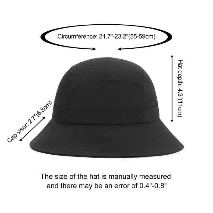 VOBOOM Chapeau seau respirant pour femme, protection solaire non structurée, casquette d'extérieur l