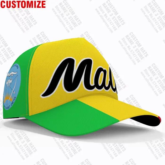Casquette de baseball malienne avec nom et logo de l'équipe, chapeaux ml personnalisés gratuits, pêc