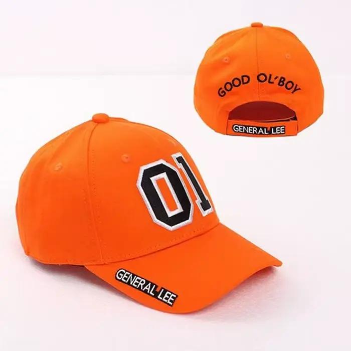 Casquette de Baseball brodée Orange General Lee 01, Good OL' Boy Dukes