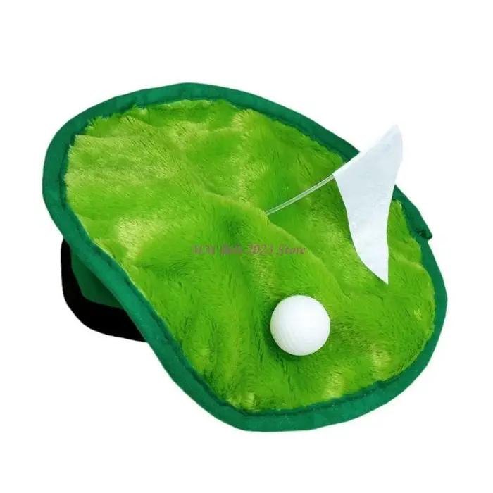 Chapeau golfeur vert 49ME 30cm, béret nouveauté amusant, chapeau Golf créatif avec drapeaux Golf, ba