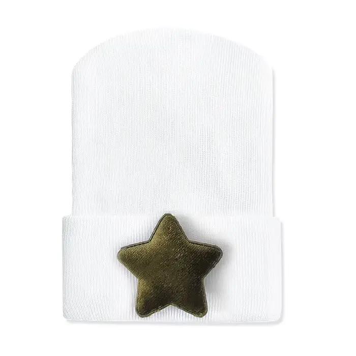 Chapeaux d'hôpital en velours pour nouveau-né garçon et fille, couvre-chef en coton doux, motif léop