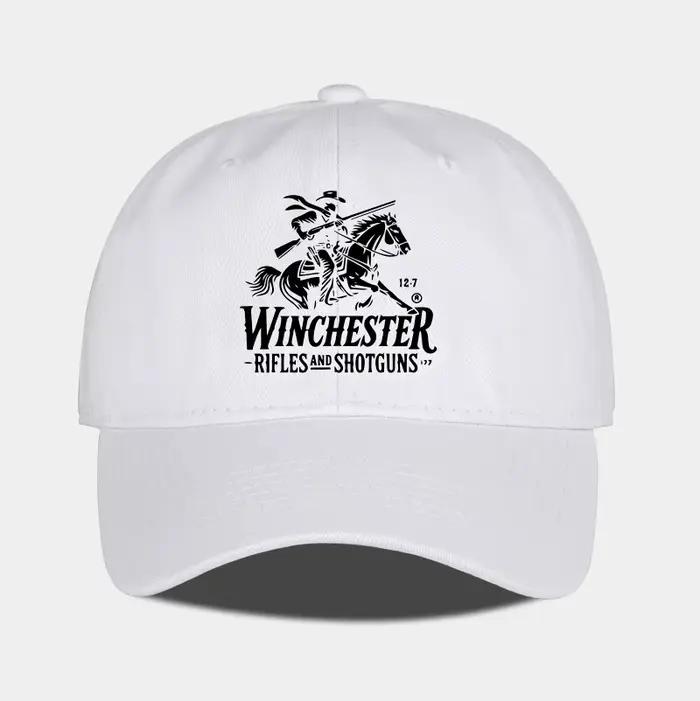 Casquette de baseball souple avec logo Winchester Cowboy imprimé, douce, confortable, respirante, ré