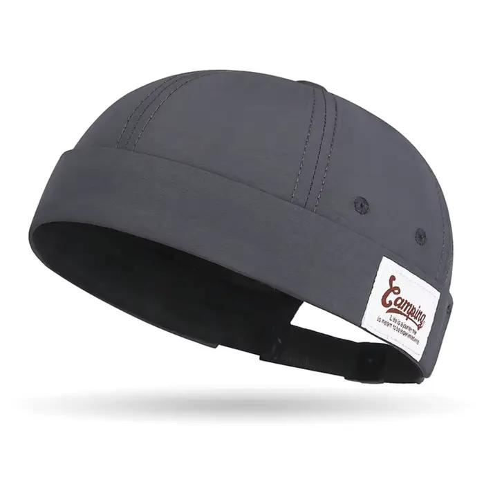 Casquette Docker sans bords à séchage rapide de couleur japonaise pour hommes et femmes, cagoule de