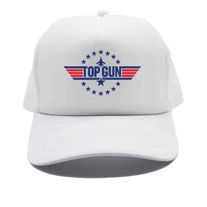 Top Gun Trucker Cap Hommes Cool Top Gun Chapeau Casquette de baseball Cool Summer Unisex Mesh Net Ca