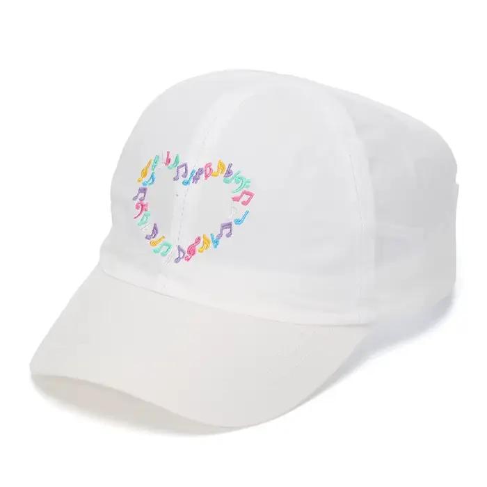 Casquette de baseball brodée en forme de cœur pour filles, chapeau à queue de cheval, protection sol