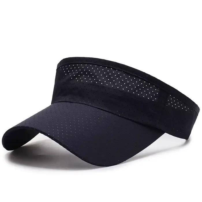 Chapeaux de soleil d'été respirants pour hommes et femmes, visière réglable, Protection UV, haut vid