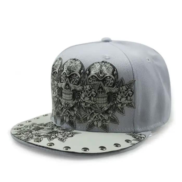 Casquette de Baseball pour Homme et Femme, Chapeau pio, Style Hip Hop, avec Rivets, pour brevde Rue