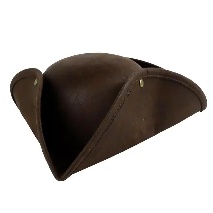 Chapeau de pirate pour femmes et hommes, chapeau tricorne coloniale, accessoires de Costume de guerr
