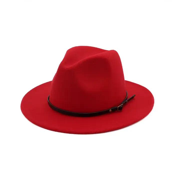 Fedora chapeau femmes hommes automne hiver Vintage feutré Jazz haut chapeaux dames tendance fête mar