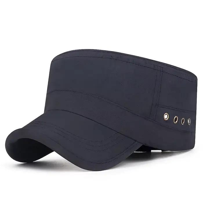 Casquette de soleil plate tendance, chapeau de Golf d'extérieur respirant à séchage rapide avec œill