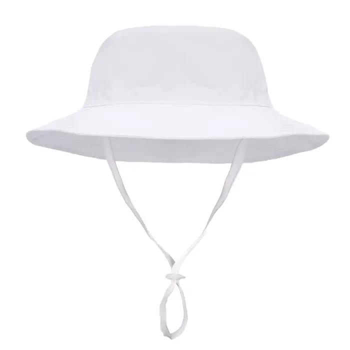 Un chapeau de soleil uni pour bébés filles, adapté à la plage, chapeau de protection solaire, casque
