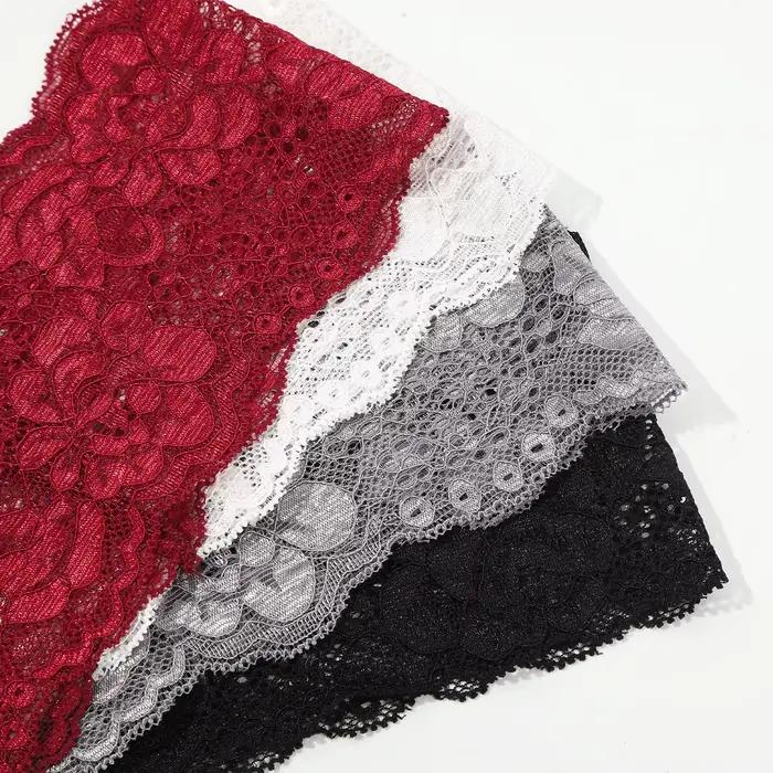 AWAYTR – bandeaux élastiques en dentelle de couleur unie, large nœud en tissu, accessoires pour chev