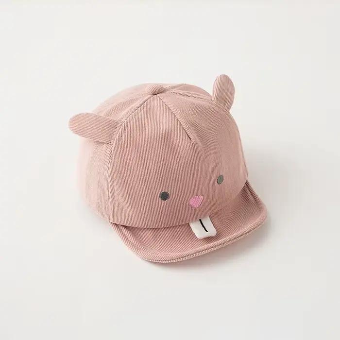 Casquette de baseball avec visière pour bébé, chapeau de dessin animé mignon, dinosaure, lapin, soli