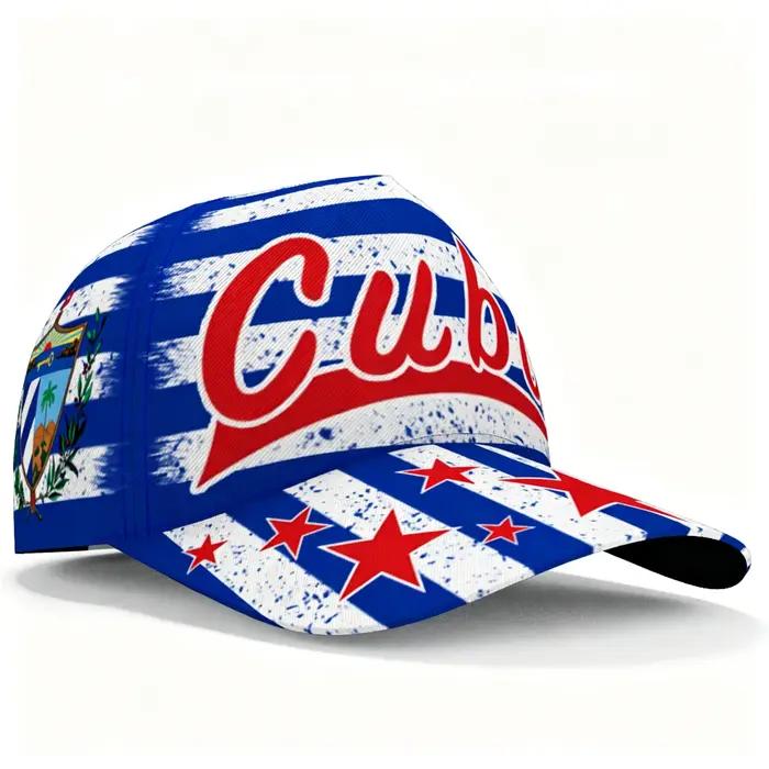 Casquette de baseball Cuba Letter Star avec drapeau national, réglable, légère, snapback, pour l'ext