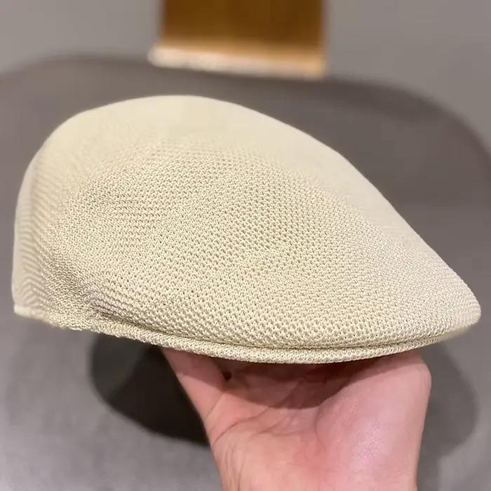 RH femmes printemps été tricoté respirant avant chapeau couleur Match casquette octogonale chapeaux