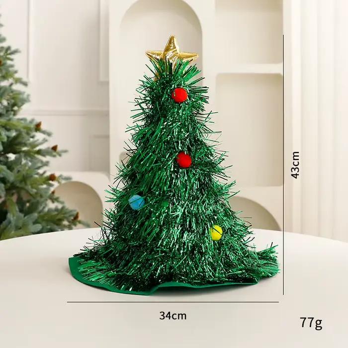 Chapeau de noël avec petit bandeau d'arbre pour femmes et hommes, accessoires de cabine Photo de noë