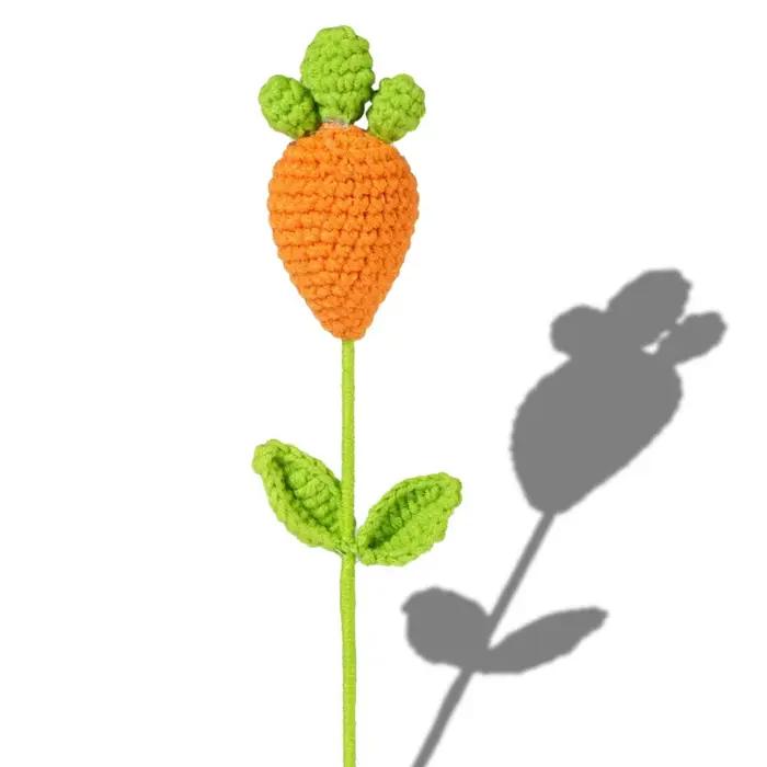Chapeaux de doctorat, fleur tricotée pour remise de diplôme, fil artificiel tissé à la main, Bouquet