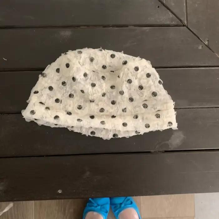 Chapeau Coréen Style Ins à Fleurs 3D et Pois, Accessoire d'Été Mignon pour Fille, Chapeau Rétro en D