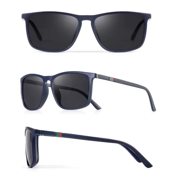 AOFLY-Lunettes de soleil de sport pour hommes et femmes, lunettes de soleil miroir carrées, lunettes
