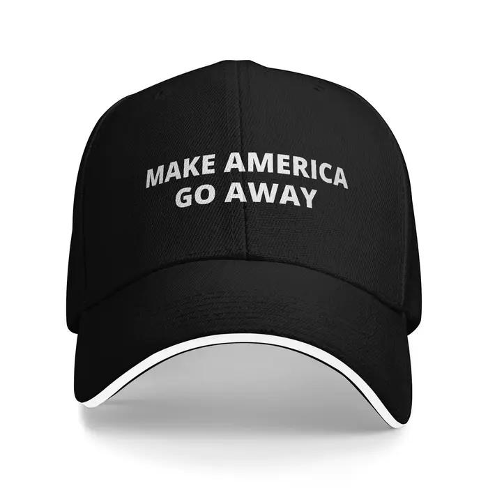 Casquette de baseball réglable MAGA « Make America Go Away » pour homme et femme, protection solaire
