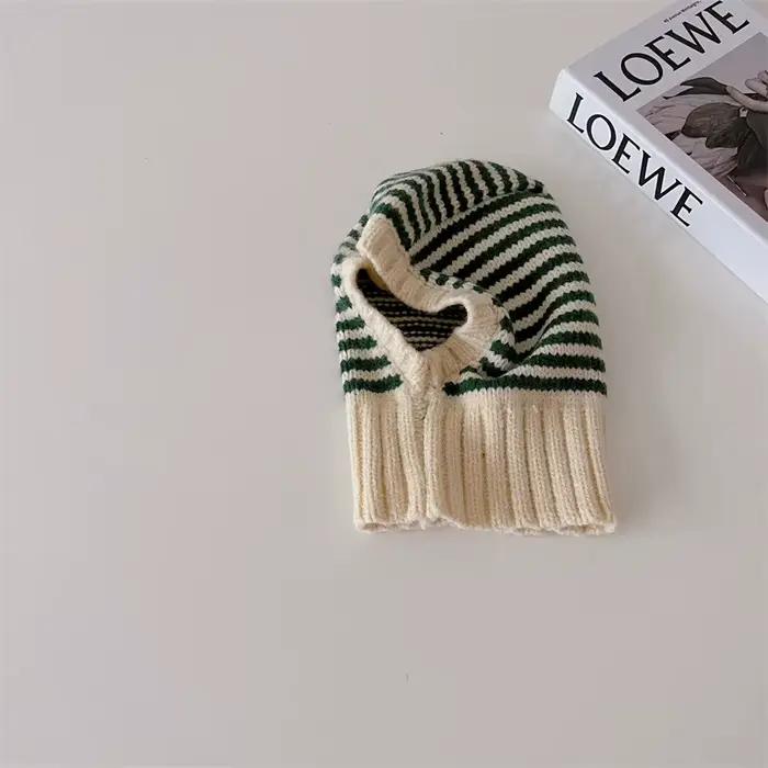 Garçons filles Protection des oreilles écharpe chapeaux automne hiver chaud coréen à capuche bonnet
