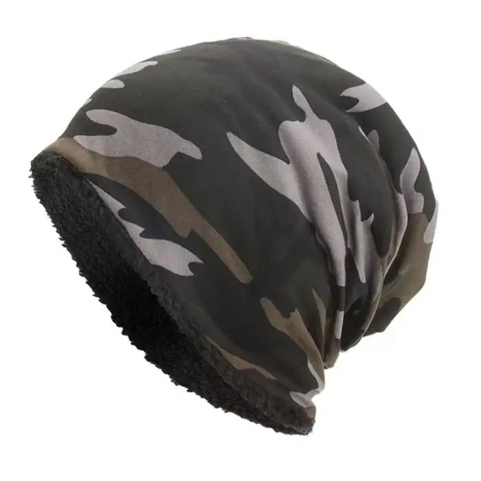 Cagoule d'extérieur élégante pour hommes et femmes, casquette en coton de Camouflage, chapeau en vel