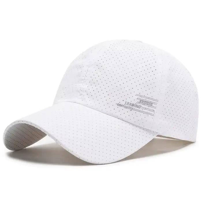 Casquette de baseball en maille à séchage rapide pour homme, imperméable, respirante, parfaite pour