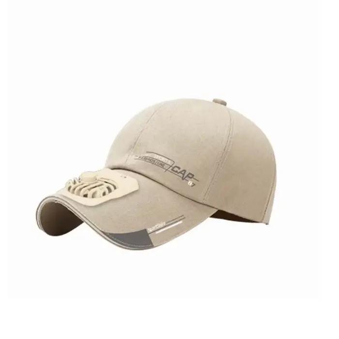 Casquette de baseball portable avec ventilateur intégré, réglable, respirante, rechargeable, légère,