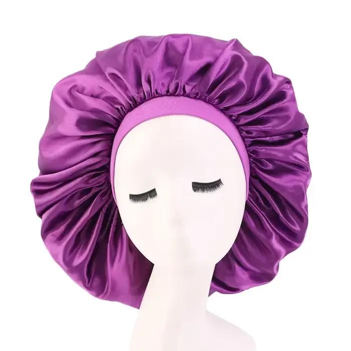 Bonnet en Satin de soie, Bonnet pour cheveux pour dormir, bonnet ample, bonnet de sommeil en Satin p