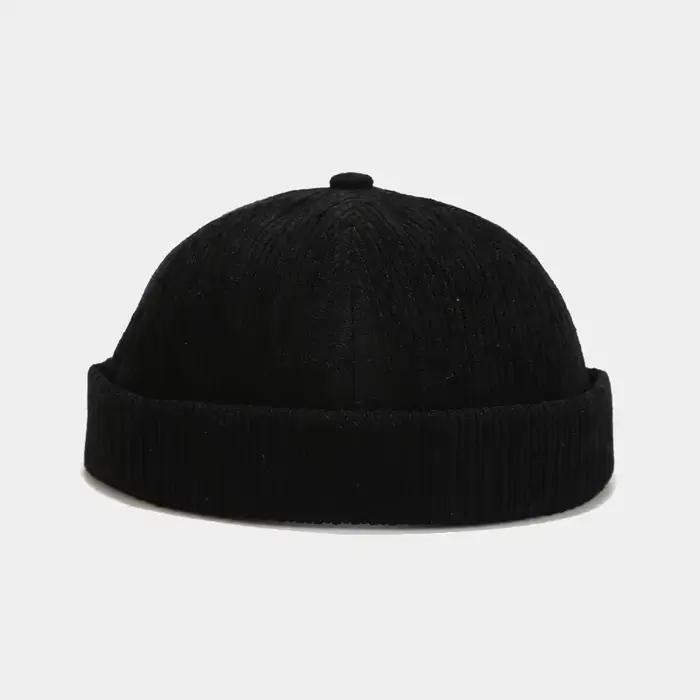 Casquette Docker Vintage 2025 sans visière, bonnet respirant en velours côtelé réglable, casquette d