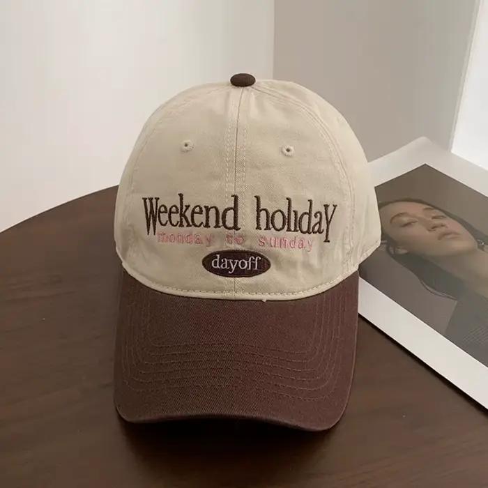 Hot Sale Retro Baseball Cap Versatile Cotton Dad Hats Simple Anti-Sun Hip Hop Gorras Outdoor Sports