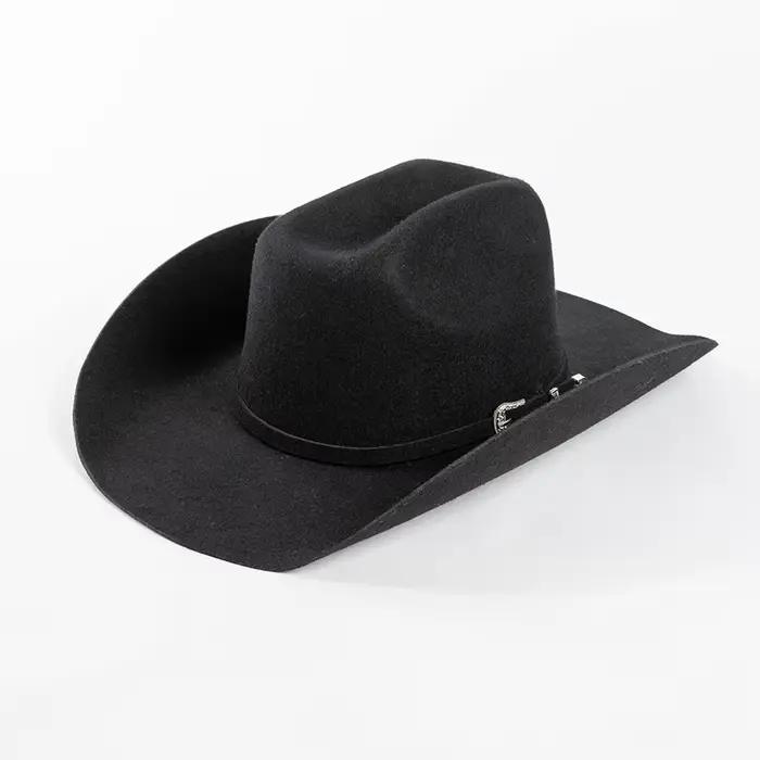 Chapeaux de Cowboy occidentaux à bord carré 100% laine, musique country, Costume d'halloween, concou