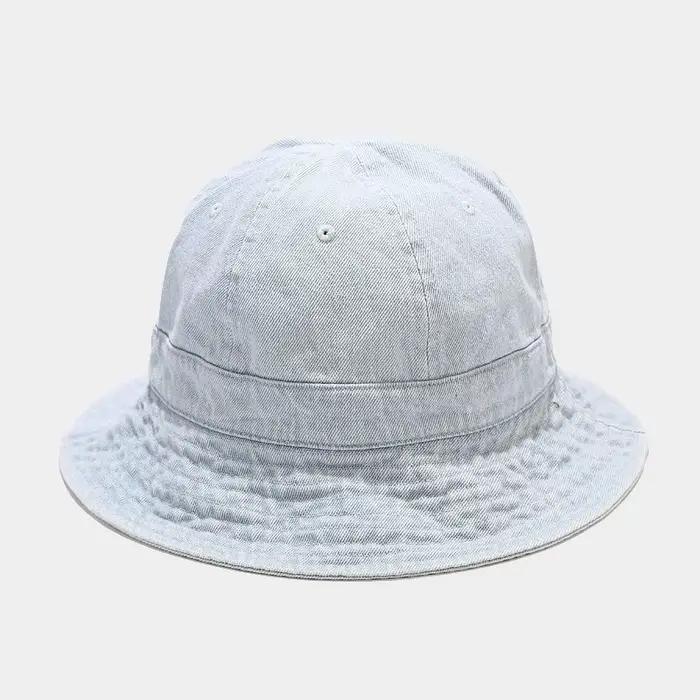 Chapeau de pêcheur en denim breton pour femme, casquette de bassin de protection solaire extérieure,