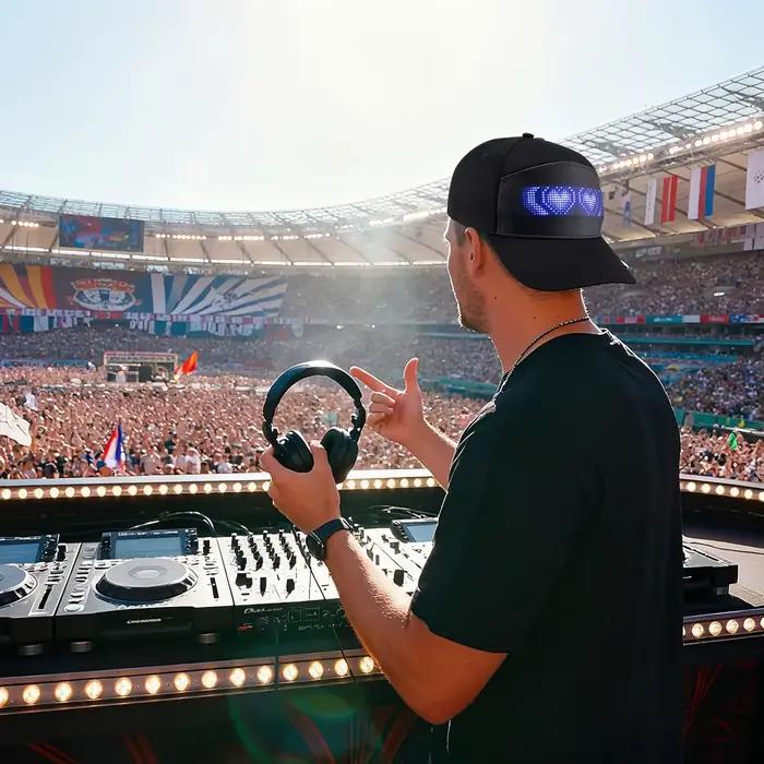 Casquette de baseball LED avec contrôle par application USB, Bluetooth rechargeable, panneau d'affic