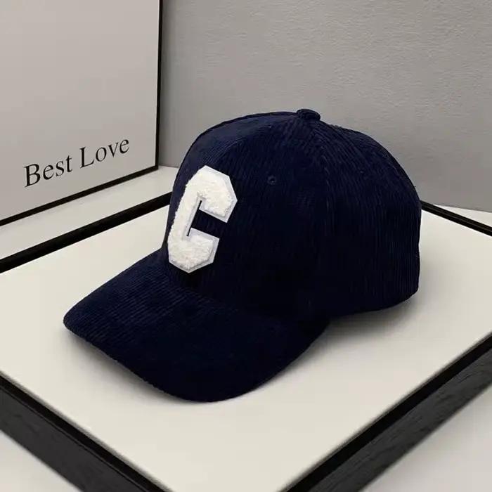 Casquette de baseball à la mode en velours côtelé, casquette de camionneur de pêche, sports de plein