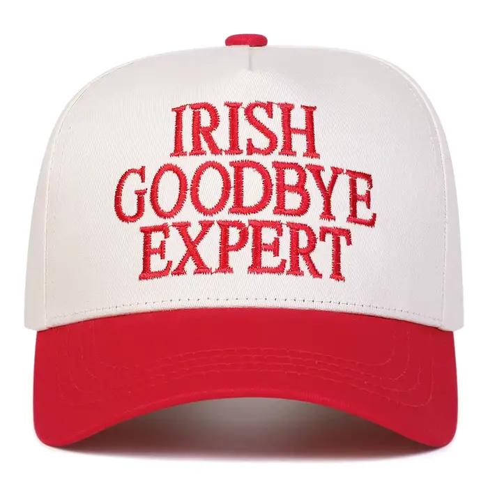 Casquettes de baseball brodées unisexes IRISH GOODBYE EXPERT, chapeaux décontractés réglables pour l