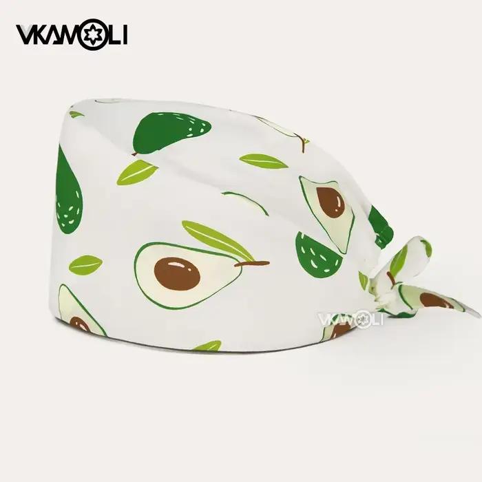 Casquette de chirurgie d'impression de fruits, casquette de laboratoire, protection propre, chapeau