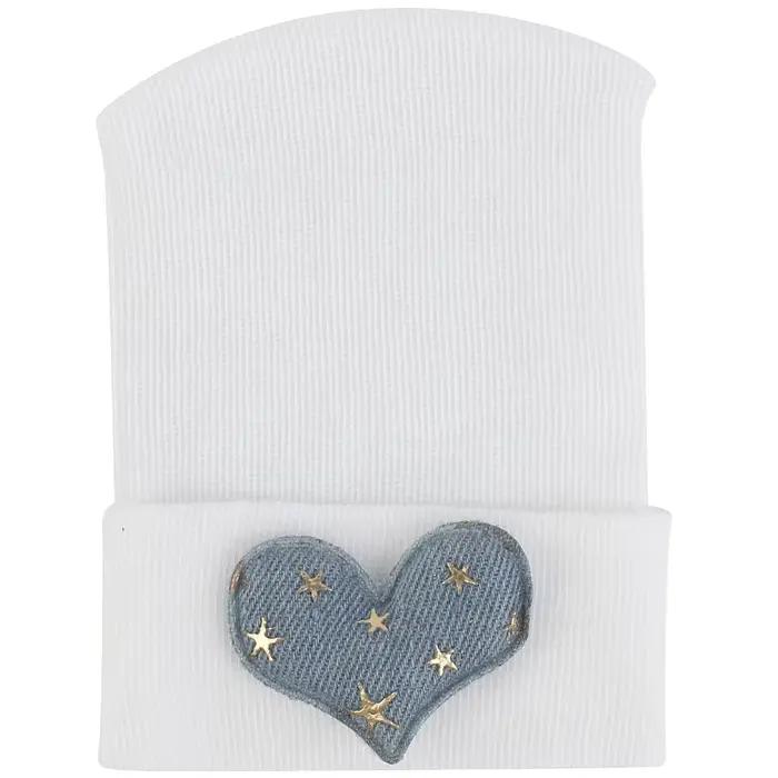Geebro – chapeaux pour nouveau-né, mignon, couronne, cœur, hôpital, bonnet en coton doux, couleur un