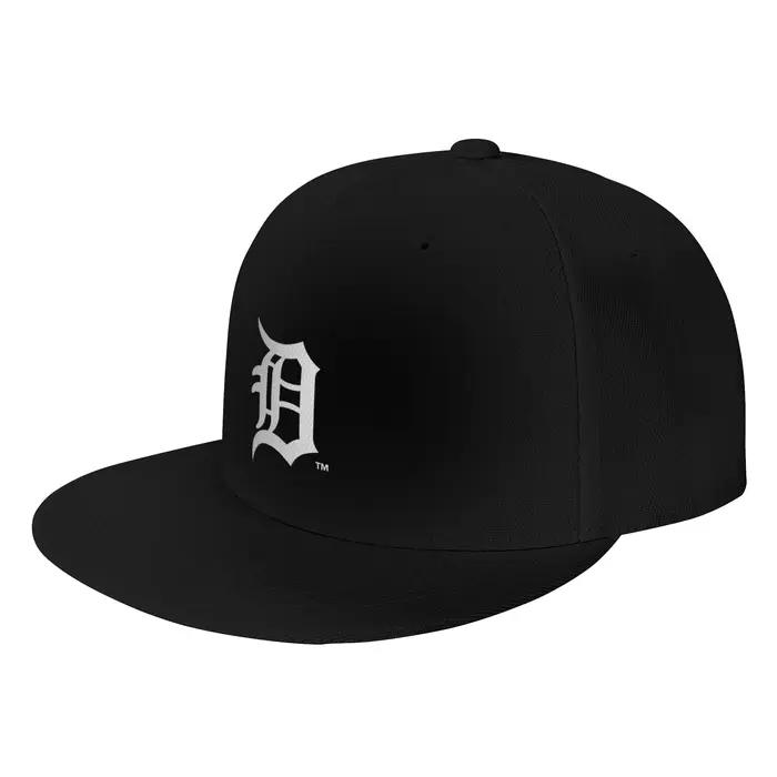 Casquette de soleil en jean à visière plate avec logo des Detroit Tigers, best-seller de la mode
